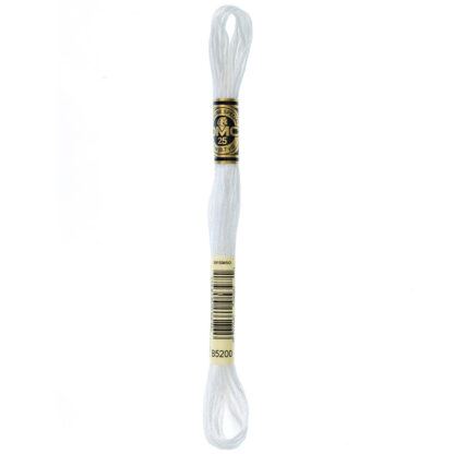 DMC - Cotton Floss - 8m - B5200 - White - 6 Strand