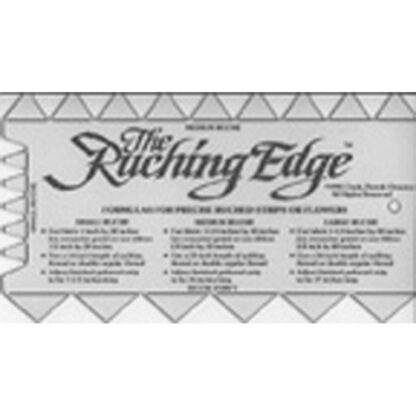 The Ruching Edge - RucheMark