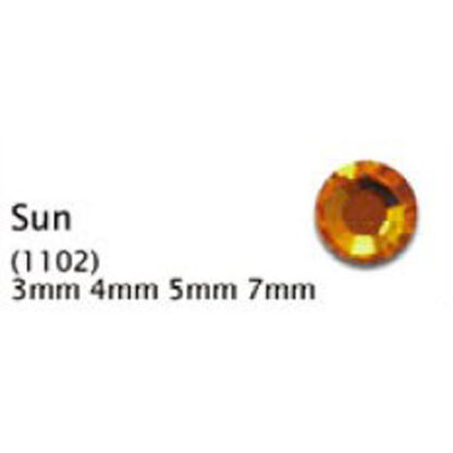 EZ Glitz - Swarovski - Sun - 3mm - Hotfix - 48 Pcs