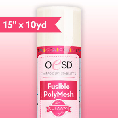 OESD - Stabilizer - Cut Away - Fusible Polymesh - White - 15in x 10yd - HBF15-15