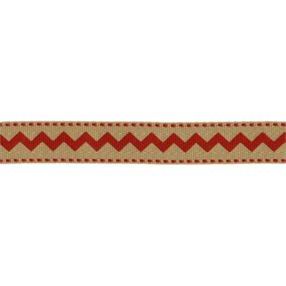 Notions - Chevron Twill Tape - Red - 7/8 " wide - Galaxy Notions - PER METRE