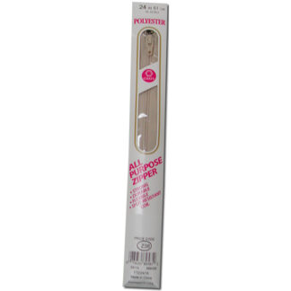 Zipper - 24" Polyester - Ecru