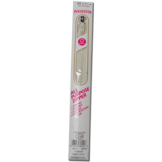 Zipper - 24" Polyester - Natural