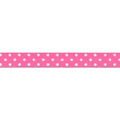 Ribbon - Swiss Dot Grosgrain - 794038 - 170 - 3/8" - Bubble Gum/