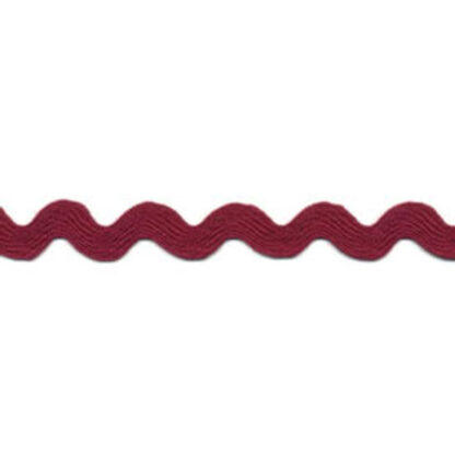 Poly Ric Rac  - BP  - 029  - 275  - Wine  - 1/2" (approx. 1 cm)