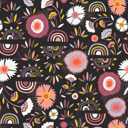 Fashion Fabric 023700  - 001  - Black  - Rayon  - Art Gallery Fa