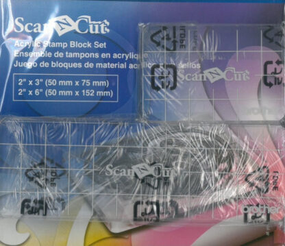 ScanNCut - Acrylic Stamp Block Set (to use with stamp kit)