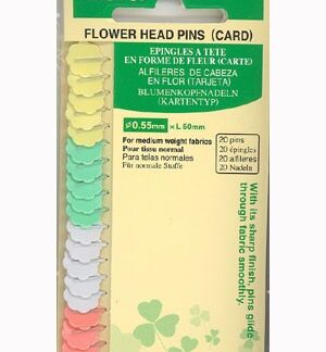 P - Flower Head Pins - 20/Pkg - 0.55mm x 50mm - Clover