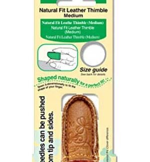 Clover - Natural Fit LeatherThimble - Medium