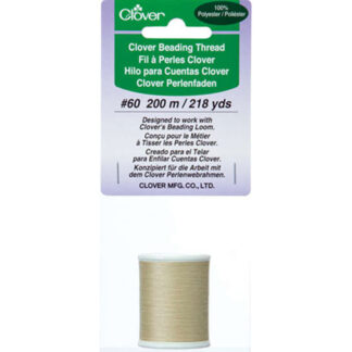 Clover - Beading Thread - 9913 - Beige - 60wt - 200m