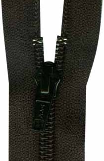 Zipper - 60cm/24" - Black - Seperating - Nylon