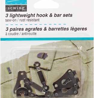 Notions - Pant Hook & Bar Set - Black - 3 sets - Sew on - Unique