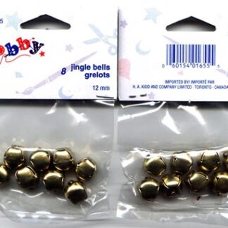 Jingle Bells - 12mm - Gold - 8 pcs