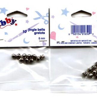 Jingle Bells - 6mm - Silver - 10 pcs