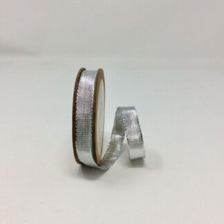 Ribbon - Silver Metallic - 9mm x 5m Pkg - Elan