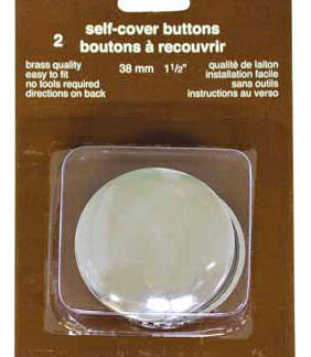 Notions - Buttons - 2 Self-Cover Buttons - 38m/1.5 " - Creative