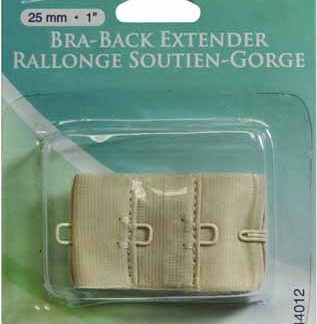 Notions - Bra-Back Extender - 25mm/1" - Beige - Unique