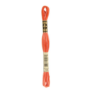 DMC - Six-Strand Embroidery Floss - 106 - Coral Shaded - 8m