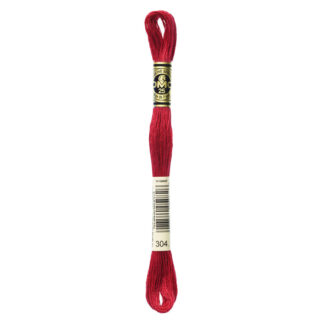 DMC - Six-Strand Embroidery Floss - 304 - Md Red - 8m