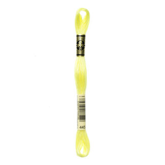 DMC - Six-Strand Embroidery Floss - 445 - Lt Lemon - 8m