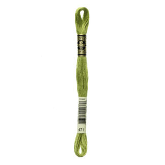 DMC - Six-Strand Embroidery Floss - 471 - Vy Lt Avocado Grn - 8m