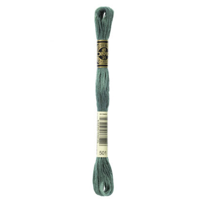 DMC - Six-Strand Embroidery Floss - 501 - Dk Blue Green - 8m