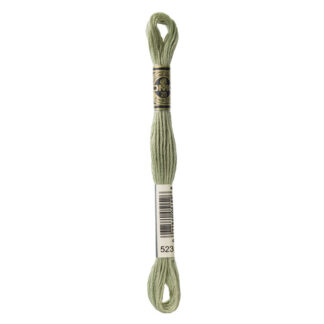 DMC - Six-Strand Embroidery Floss - 523 - Lt Fern Green - 8m