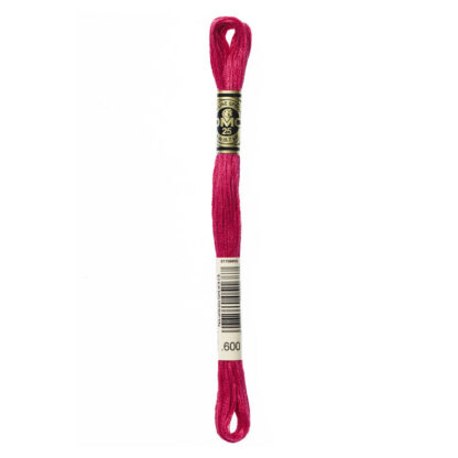 DMC - Six-Strand Embroidery Floss - 600 - Vy Dk Cranberry - 8m