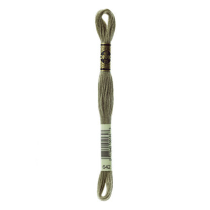 DMC - Six-Strand Embroidery Floss - 642 - Dk Beige Grey - 8m