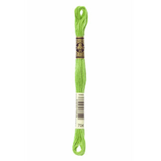 DMC - Six-Strand Embroidery Floss - 704 - Brt Chartreuse - 8m