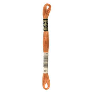 DMC - Six-Strand Embroidery Floss - 721 - Md Orange Spice - 8m