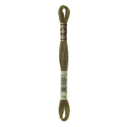 DMC - Six-Strand Embroidery Floss - 730 - Vy Dk Olive Green - 8m