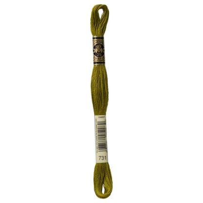 DMC - Six-Strand Embroidery Floss - 731 - Dk Olive Green - 8m