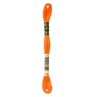 DMC - Six-Strand Embroidery Floss - 740 - Tangerine - 8m