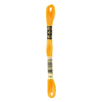 DMC - Six-Strand Embroidery Floss - 742 - Lt Tangerine - 8m