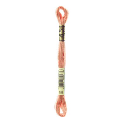 DMC - Six-Strand Embroidery Floss - 758 - Vy Lt Terra Cotta - 8m