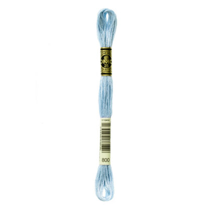 DMC - Six-Strand Embroidery Floss - 800 - Pale Delft Blue - 8m