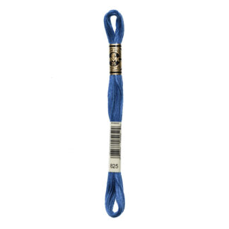 DMC - Six-Strand Embroidery Floss - 825 - Dk Blue - 8m