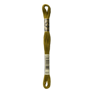 DMC - Six-Strand Embroidery Floss - 831 - Md Golden Olive - 8m