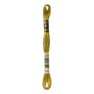 DMC - Six-Strand Embroidery Floss - 833 - Lt Golden Olive - 8m