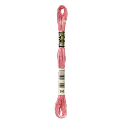 DMC - Six-Strand Embroidery Floss - 899 - Md Rose - 8m