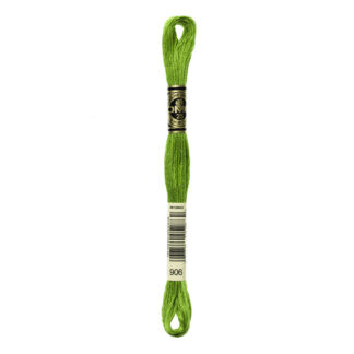 DMC - Six-Strand Embroidery Floss - 906 - Md Parrot Green - 8m