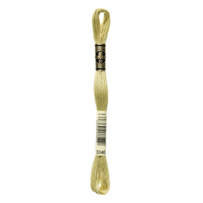 DMC - Six-Strand Embroidery Floss - 3046 - Md Yellow Beige - 8m