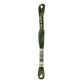 DMC - Six-Strand Embroidery Floss - 3362 - Dk Pine Green - 8m