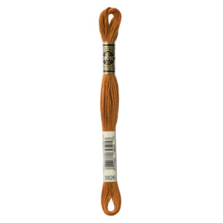 DMC - Six-Strand Embroidery Floss - 3826 - Golden Brown - 8m