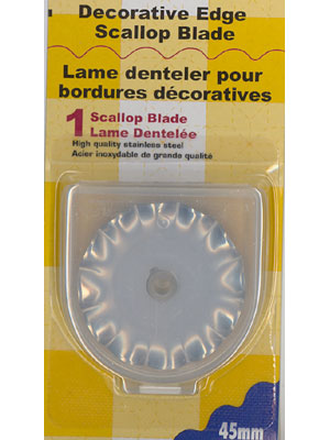 Rotary Cutting Blade - Olfa - Decorative Edge Scallop Blade - 45