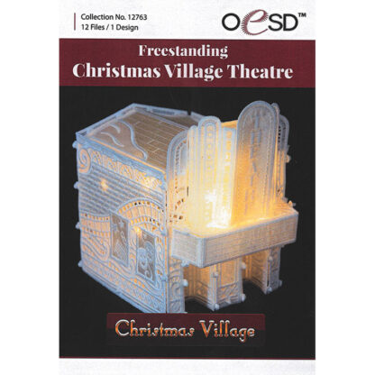ED - 12763CD - Freestanding Lace Xmas Village - Theatre - OESD