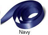 Ribbon  - 16mm  - 5/8 inch  - Navy Polyester  - Per Metre  - R07