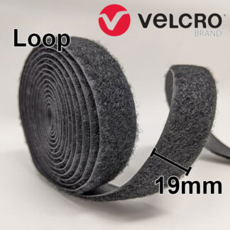 Velcro - Fasteners Loop - Sew On - Black - 19mm - Per Metre