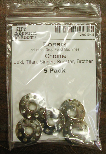Bobbin - Chrome - Industrial Drop Feed Machines - Juki, Titan, S